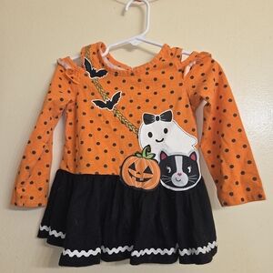 Orange and Black Halloween Shirt for Kids